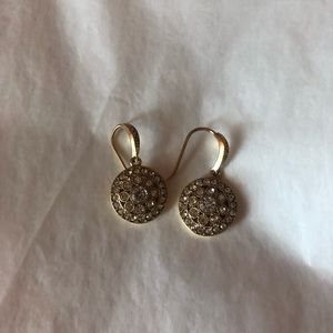 Gold crystal earrings